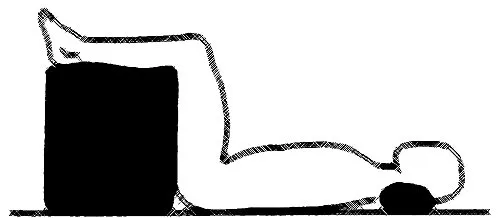 Unbekannt Bandscheibenwürfel zur orthopädischen Stufenlagerung, als Positurkissen aus Schaumstoff 50x45x35 cm