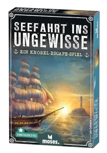 moses. Seefahrt ins Ungewisse - Ein Knobel Escape-Spiel, großer Escape-Spaß in kleiner Verpackung, Exit Game für Einsteiger ab 12 Jahre