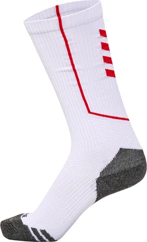 Hummel Pro Training Socken High weiß rot Gr 39-42