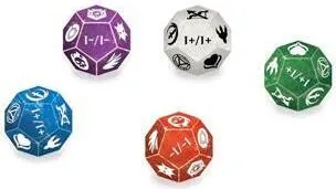 Ultra Pro 12-Sided Keyword Counters - 5 x 12-seitige Counter für Magic: The Gathering, ideal zur Verfolgung von Fähigkeiten und strategischem Spiel