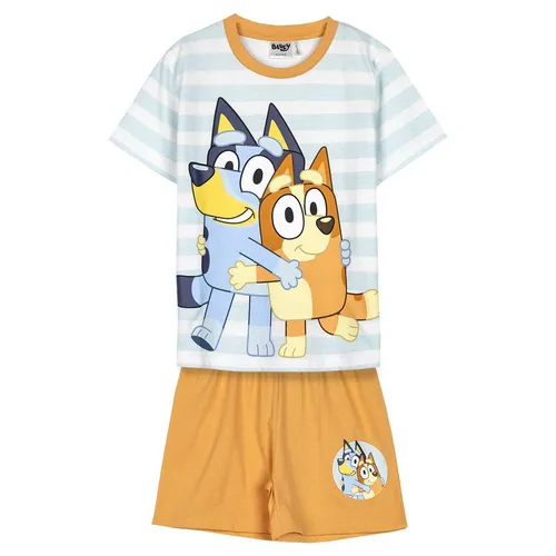 Kurzarm-Pyjama Single Jersey Bluey AZZURRO