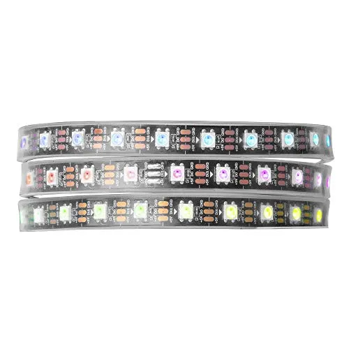 BTF-LIGHTING WS2812 1M 60 LEDs/Pixels/m WS2812B Schwarz PCB 5V IP67 LED