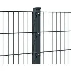 Produktbild MR-Shop Doppelstabmattenzaun Set Anthrazit RAL 7016