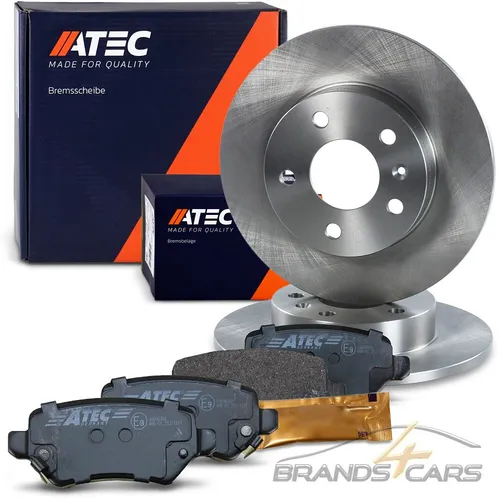 Produktbild ATEC BREMSSCHEIBEN VOLL Ø264 + BREMSBELÄGE HINTEN FÜR OPEL ZAFIRA A B MERIVA A B