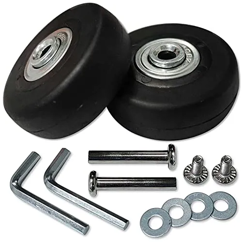 Rhinenet Paar OD 48mm Gepäckräder Gepäckrad Ersatz Rad Räder Kofferräder Koffer Räder für Gepäck Koffer