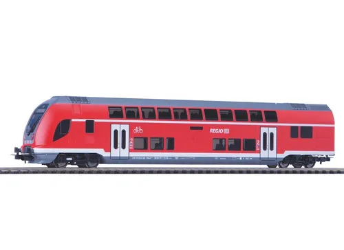 PIKO H0 58805 Doppelstocksteuerwagen 2. Klasse DB Regio - Modelleisenbahn – Präzise Nachbildung des DB Regio Doppelstocksteuerwagens mit Lichtwechsel und Vorbereitung für Funktionsdecoder, ideal für realistische Regionalverkehrsszenarien.