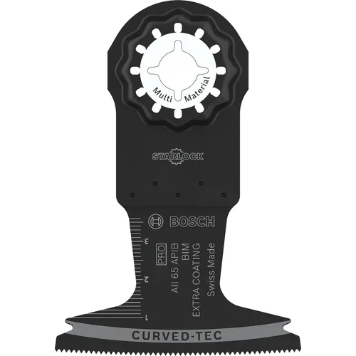 Bosch 1x PRO Multi Material AII 65 APIB Blatt für Multifunktionswerkzeuge (für Holz mit Nägeln, Sandwich-Metall, Breite 65 mm, Professional Zubehör Multifunktionswerkzeug)