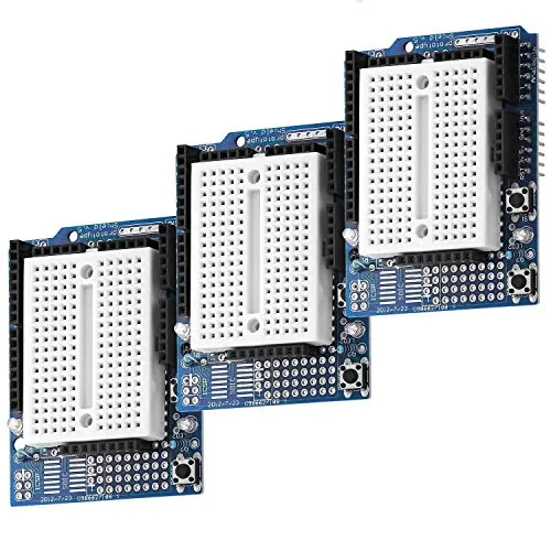 AZDelivery 3 x Prototype Shield Mini Breadboard kompatibel mit Arduino inklusive E-Book!