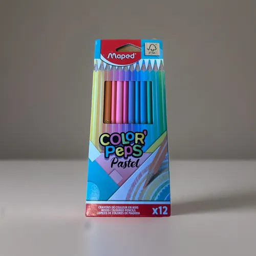 Maped Dreikant-Buntstift COLOR'PEPS Pastel 12er Kartonetui