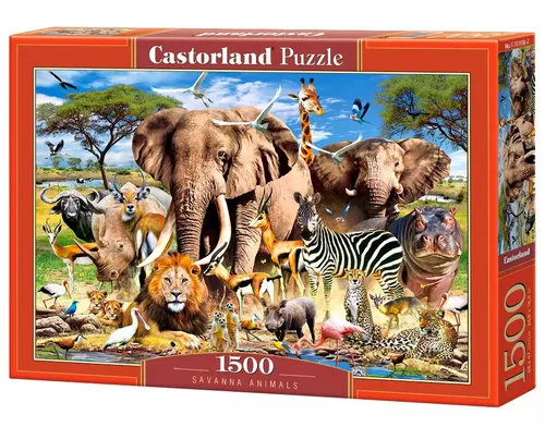 Puzzle 1500 elementów. Zwierzęta sawanny Castorland 5904438151950