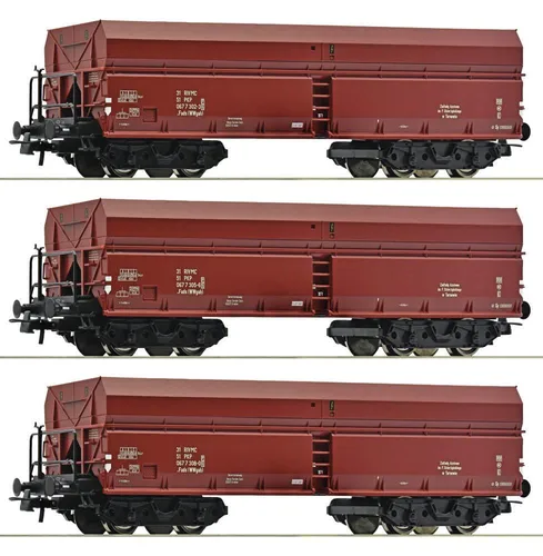 Roco 6600044, 3tlg. Set Selbstentladewagen, PKP, Neu & OVP, H0
