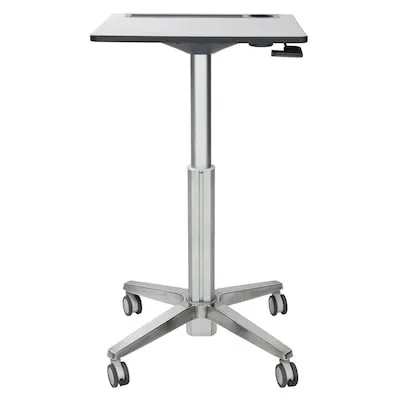 Ergotron LearnFit mobiler Steh-Sitz Tisch in silber von Ergotron