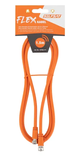 SELFSAT Antennenanschlusskabel Flex 1,5 m, orange 13745.117