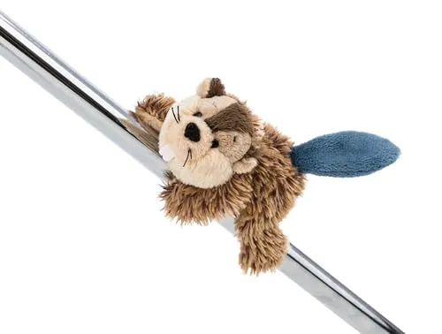 NICI MagNICI Biber Harry Woodsnacker 12cm - braun - Kuscheltier mit Magnet – Plüschtier haftet auf Metalloberflächen, Magnettafeln und Taschenhänkel als Reisebegleiter – tolle Geschenkidee | 62263
