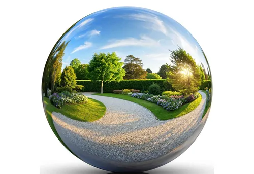 INTERGARDEN Dekokugel Edelstahl Ø 40 cm – winterfest für Garten, Teich & Außenbereich