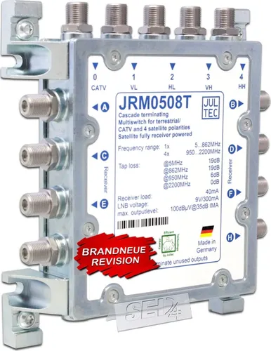 Jultec Multischalter 5 auf 8 JRM0508T