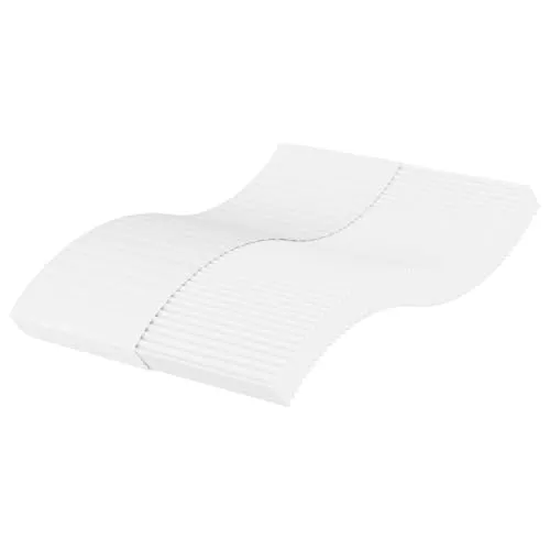 vidaXL Schaumstoffmatratze 140x210cm - Matratze mit atmungsaktivem Bezug und 3-Schichten-Komfort. Wähle zwischen Härtegrad H2 & H3 für individuellen Schlafkomfort. Pflegeleicht dank abnehmbarem Bezug.