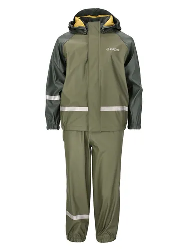 ZIG ZAG Kid's Gilbo PU Set - Olivfarbene Regenjacke und Hose für Kinder - Funktionsjacken für Kinder, wind- und wasserdicht mit Kapuze, ideal für regnerische Tage. Größe: 128/134 (8 Jahre). Entdecken Sie weitere ZIG ZAG Angebote bei Bergfreunde.de!