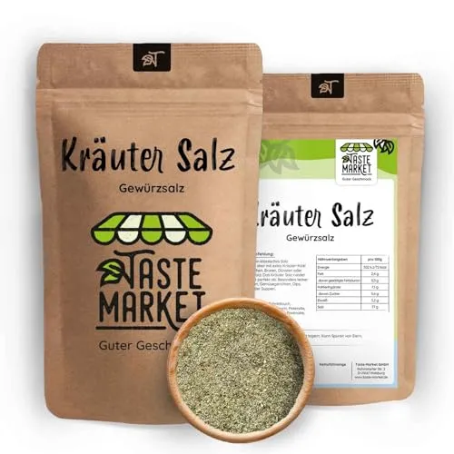 Kräuter Salz 10 kg Gewürzsalz mit Sellerie, Basilikum, Rosmarin & Petersilie – Perfekt für Suppen, Gemüse, Salate & mehr – Vielseitige Kräutermischung
