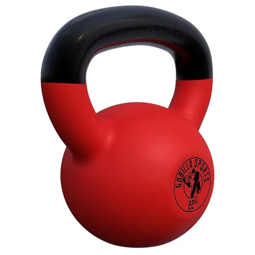 GORILLA SPORTS® Kettlebell 2–32 kg – Gusseisen Kugelhantel mit Vinylbeschichtung - Hochwertige Kettlebell aus Gusseisen mit schützender Vinyl-Beschichtung für sicheres Training. Ideal für Kraft- und Functional-Training, erhältlich von 2 bis 32 kg. Ergonomischer Griff für stabilen Halt und gezielte Übungen im Home Gym.