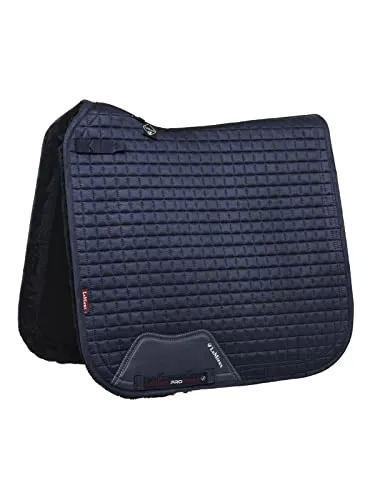 LeMieux Dressur Sensitive Square Schabracke - Navy Large - Hochwertige Satteldecke aus 100% australischer Merino-Wolle, atmungsaktiv und temperaturregulierend. Ideal für Wettkämpfe, schützt vor Druckstellen und sorgt für optimalen Komfort.