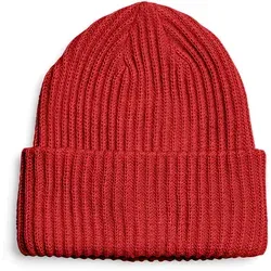 Pieces Strickmütze in Rot in rot von PIECES