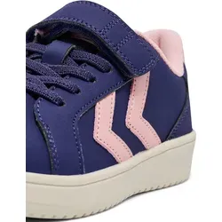 hummel Derby Court SN JR Sneaker ASTRAL Aura 34 - Modischer Sneaker mit atmungsaktiven Materialien, individuell anpassbarem Klettverschluss und elastischen Schnürsenkeln für optimalen Tragekomfort.