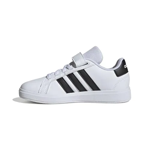 adidas GRAND COURT 2.0 EL C Kinderschuhe - Sneaker in Weiß, perfekt für aktive Kinder. Bequeme Passform und stylisches Design für jeden Anlass.