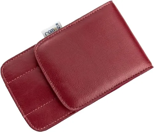 REMOS Nageletui aus echtem Leder in rot von remos professional body care