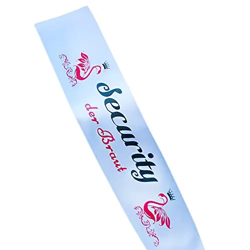 Oblique Unique Braut JGA Schärpe Junggesellenabschied - Security der Braut - Hen Party Sash Bride To Be