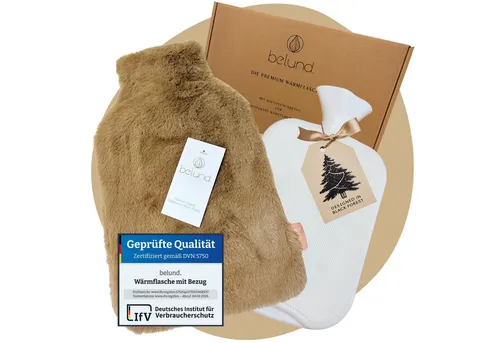 belund. Wärmflasche mit flauschigem Bezug 1,8 L – Auslaufsicher und Waschbar - Gemütliche Wärmflasche mit flauschigem Plüschbezug, ideal für kalte Tage. Auslaufsicher und waschbar – für höchsten Komfort und Pflegeleichtigkeit.