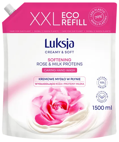 Luksja Creamy & Soft Kremowe mydło w płynie Róża i Proteiny ml 5900536349275