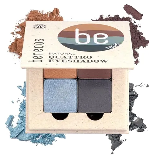 Benecos Quattro Eyeshadow true blue