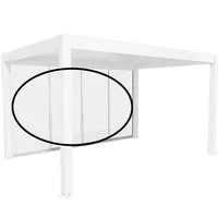 Biohort Glasschiebewand Klarglas 4 m Weiß - Stabile Glasschiebewand aus bruchsicherem ESG-Glas, ideal für windgeschützte Bereiche im Garten. Die leichtgängigen Rollen ermöglichen müheloses Verschieben der Elemente und garantieren eine offene Optik.