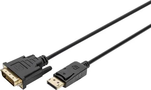 Digitus DisplayPort / DVI Adapterkabel DisplayPort Stecker, DVI-D 24+1pol. Stecker 2m Schwarz AK-340306-020-S DisplayPort-Kabel