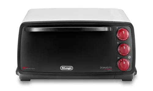 DE LONGHI EO14902.W Elektro Ofen 1400 Watt - Minibackofen mit 14 Litern Volumen und Timer-Funktion, ideal für schnelles und gleichmäßiges Backen in der Küche.