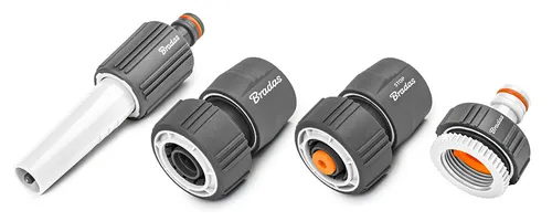 Bradas - WHITE LINE SOFT 4-er Set Schlauchanschlüsse inkl. Spritze 3/4