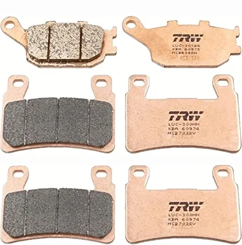 3X TRW Bremsbeläge vorne + hinten MCB703SV MCB634SH passend für Honda CBR600F 1999-2007 PC35