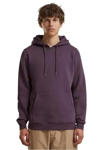 Build Your Brand Herren Kapuzenpullover Heavy Hoody, lässiger Hoodie für Männer, M, plumpurple