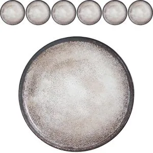 Moritz & Moritz VIDA 6er Dinner Teller Set Beige in beige von Moritz & Moritz