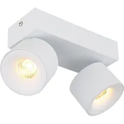 Deckenleuchte 2-flammig LED verstellbar – Moderne Wohnzimmerlampe - Lampen für stilvolle Beleuchtung: Diese 2-flammige LED-Deckenleuchte mit schwenkbaren Strahlern sorgt für eine warme Atmosphäre und passt perfekt in jedes Interieur.