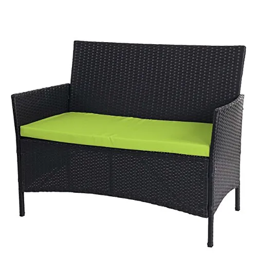 Proregal Gartenbank Anthrazit, 2-Sitzer Metall, 106x83x60 cm - Elegante Gartenbank für 2 Personen, ideal für Terrasse oder Balkon. Mit wasserabweisenden Kissen und robustem Stahlgestell bietet sie Komfort und Langlebigkeit im Freien.