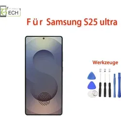 Für Samsung Galaxy S25 Ultra LCD Display (OLED) mit Rahmen Touchscreen Bildschirm - Schwarz