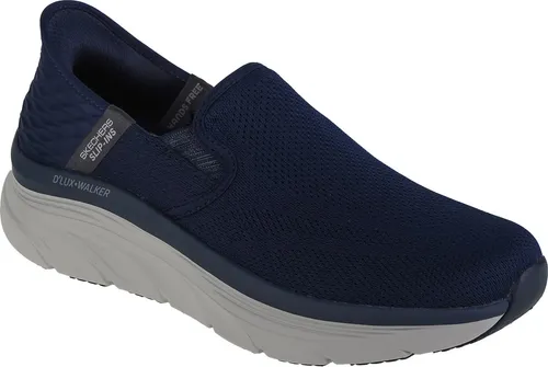 Skechers D'Lux Walker-Orford Slip-ins 232455-NVY - Herren Sneaker in Dunkelblau, aus bequemem Textil, mit praktischem Slip-On Design für schnellen Einstieg und optimalen Tragekomfort.
