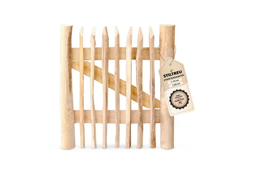 STILTREU® Staketenzaun-Tor aus Edelkastanie von STILTREU