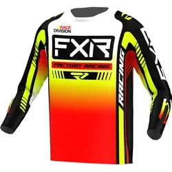 FXR Clutch Pro 2023 Motocross Jersey, schwarz-weiss-gelb, Größe XS - Motocross-Jersey aus hochwertigem Polyester-Birdseye-Gewebe, optimierte Passform und feuchtigkeitsableitende Garne für schnellen Trocknungsprozess.