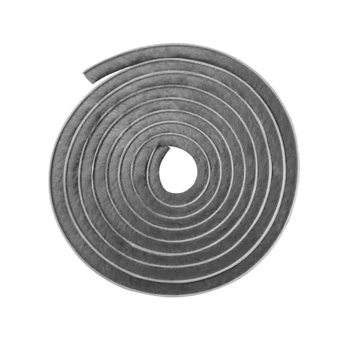 Staubschutzbürste selbstklebend, 12 mm Borsten, 5,5 m, grau