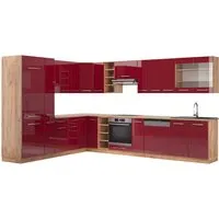 VICCO Küchenzeile 257x347cm in rot von Vicco