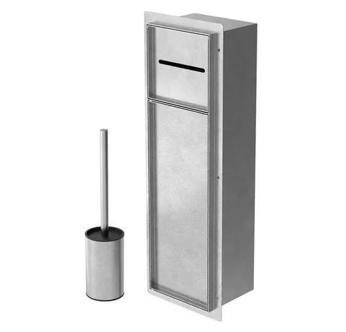 LuxeBath Unterputz Toilettenpapierhalter aus Edelstahl