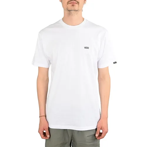 Vans MN Left Chest Logo Tee - Weiß/Schwarz XL - Outdoor & Funktionsshirts für Herren, stylisches Design mit ikonischem Logo auf der Brust für lässigen Look und hohen Tragekomfort.